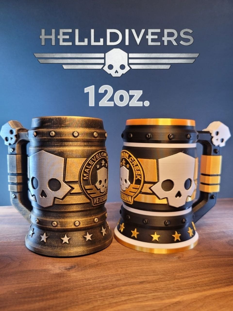 Helldivers 2 Malevelon Creek Veteraan 3D Tankard, Ophalen of Verzenden, Nieuw