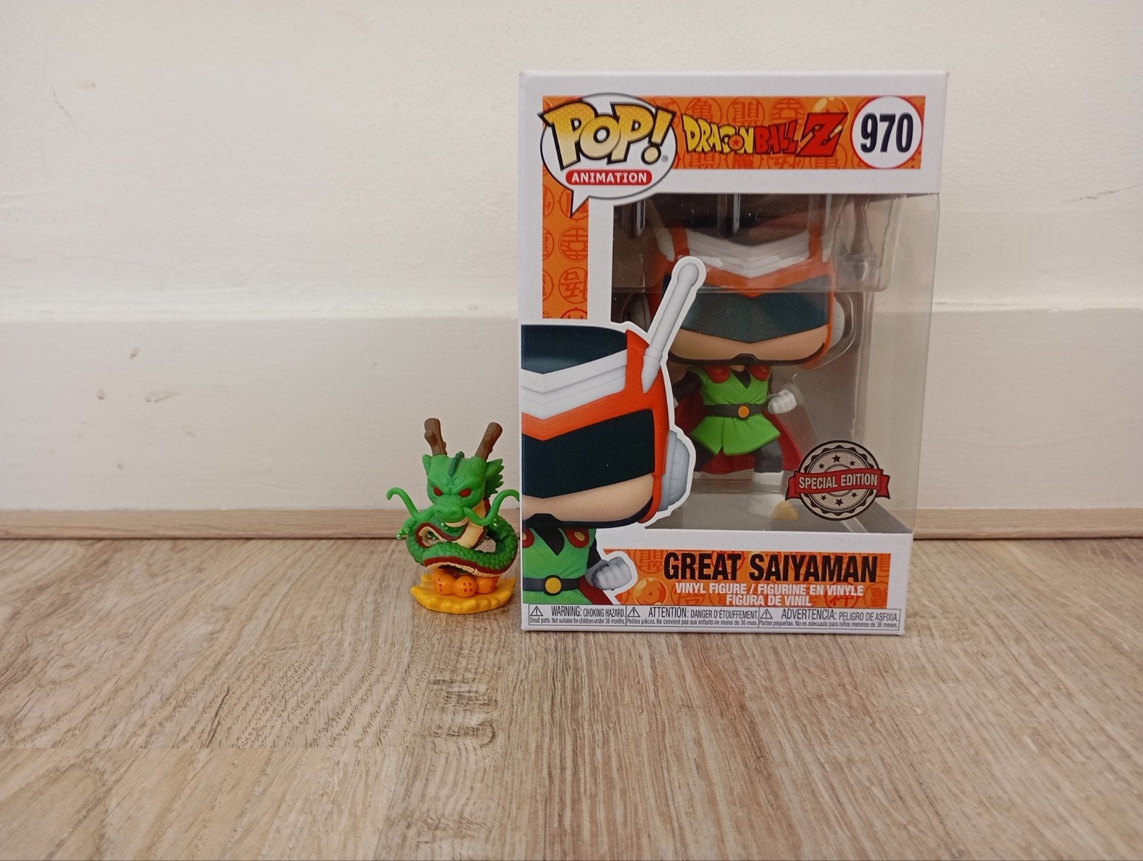 Funko Pop! Great Saiyaman #970 Dragon Ball Z + Shenron figur, Ophalen of Verzenden, Zo goed als nieuw