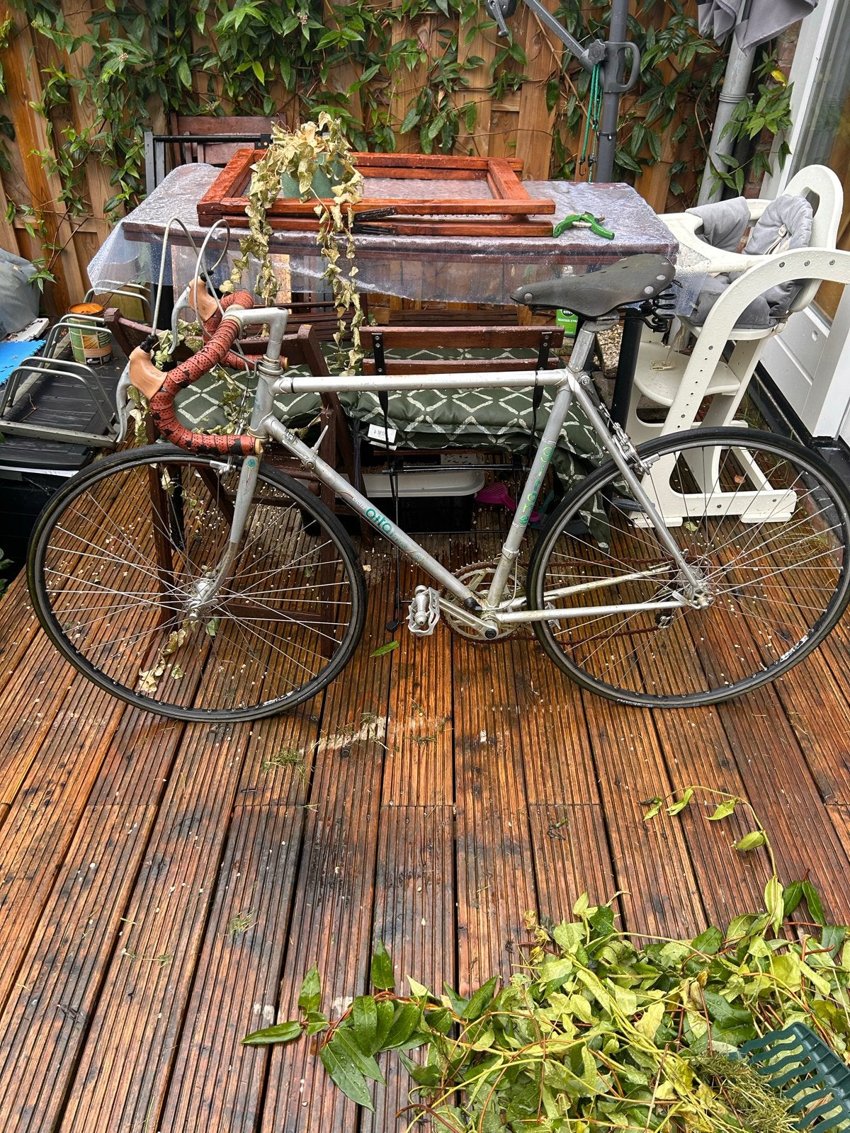 Projectfiets met Brooks zadel, Gebruikt, Staal, 53 tot 57 cm, Ophalen