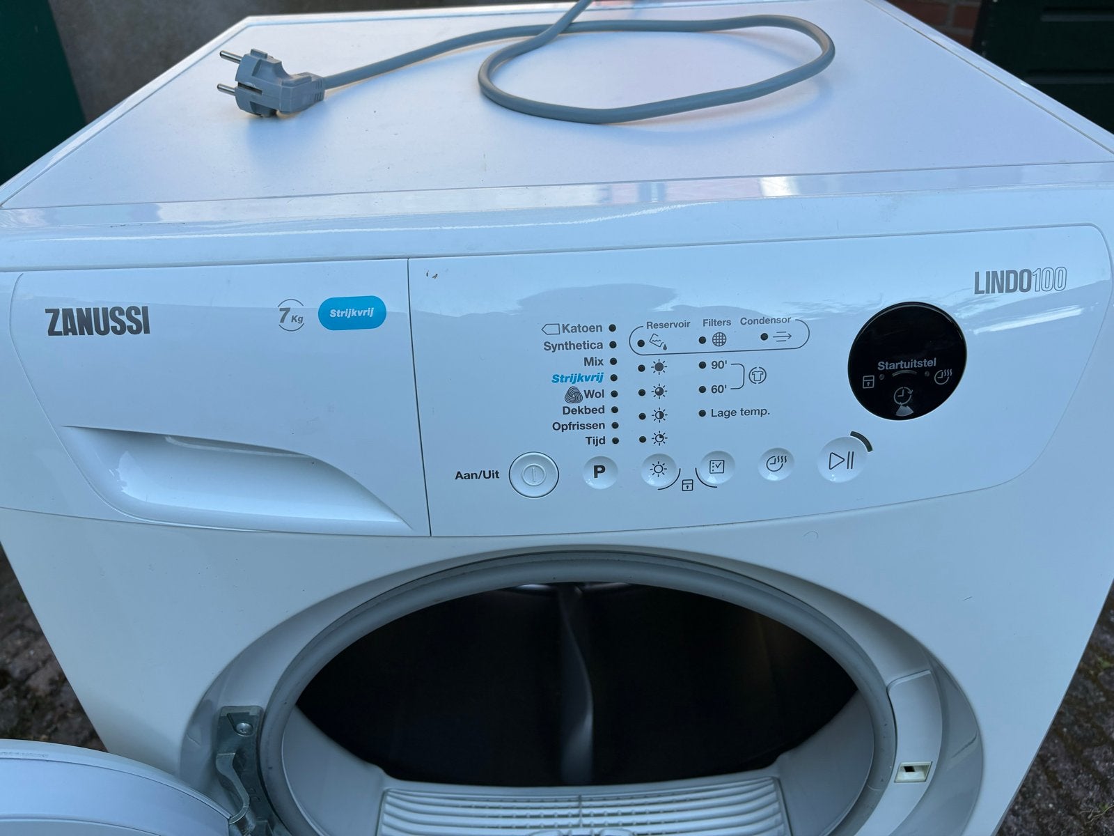 Zanussi Lindo 100 Condensdroger 7kg, Ophalen, Wolprogramma, 6 tot 8 kg, Gebruikt