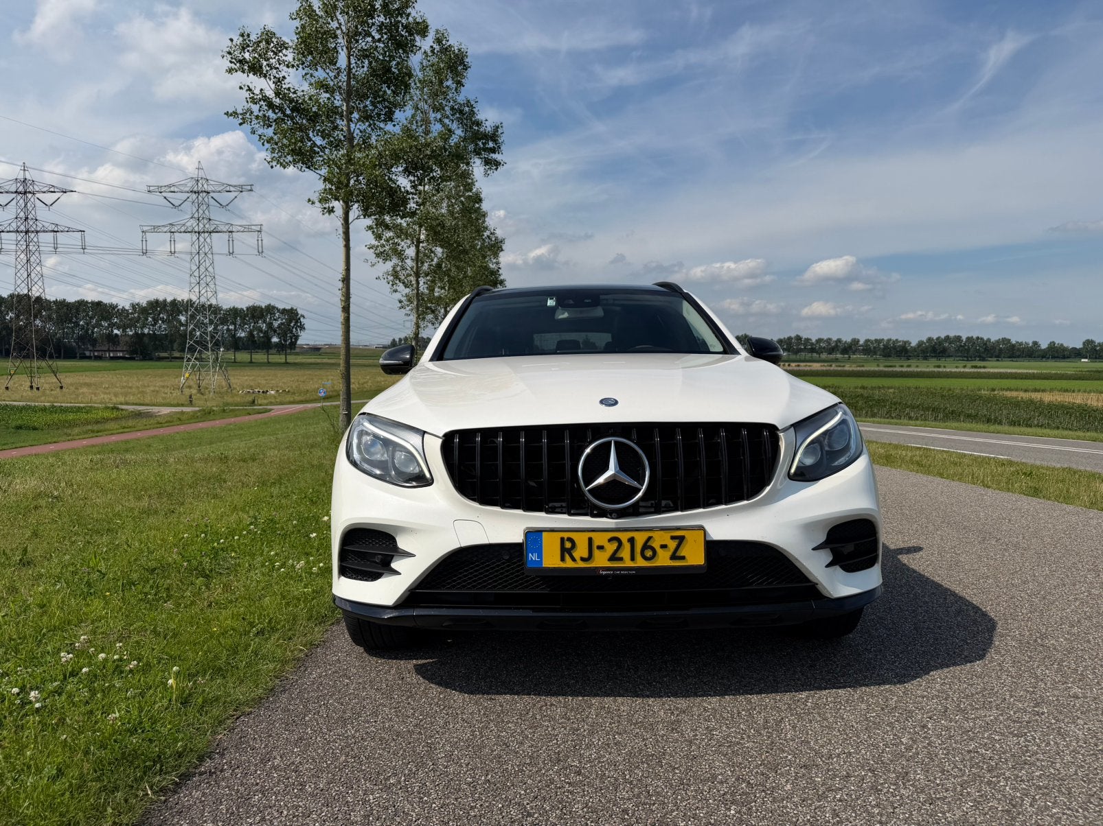 Mercedes-Benz GLC 2.1 220D AMG 4MATIC AUT 2017 Wit, Automaat, Zwart, 2500 kg, Leder