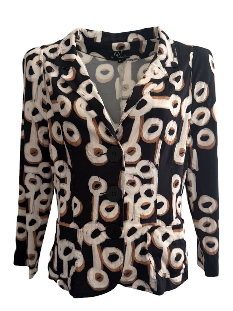 ML Collections blazer XL, Zwart, Maat 46/48 (XL) of groter, Ophalen of Verzenden, Zo goed als nieuw