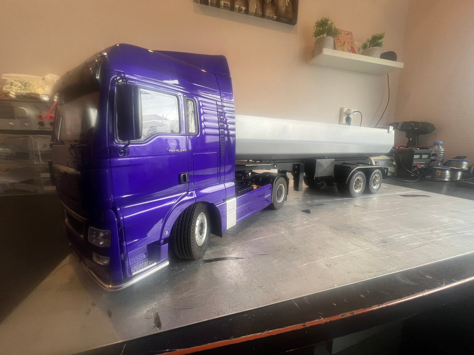 Tamiya MAN TGX 26.540 RC – werkende kipper, Schaal 1:14, Zo goed als nieuw, Auto onroad, Ophalen