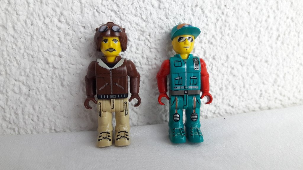 Lego 2x figuur / poppetje 5,5 cm, bijzondere maat, zgan, Ophalen of Verzenden, Zo goed als nieuw, Minifiguur, Lego