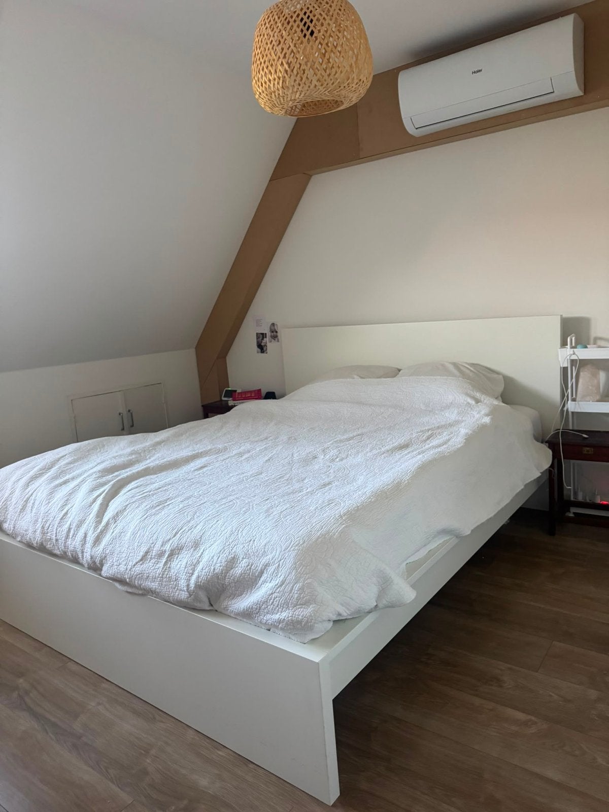 IKEA Malm Bed 160x200 - Wit Tweepersoonsbed, Ophalen, Wit, Tweepersoons, Zo goed als nieuw