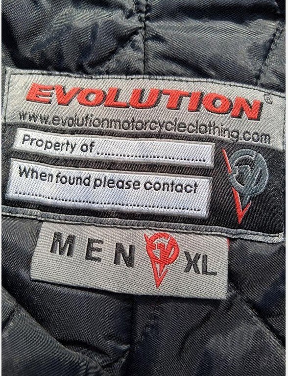 Zwarte Evolution motorbroek voor heren, maat XL, Motoren, Evolution Motorcycling Clothing, Heren, Ophalen of Verzenden, Broek | textiel