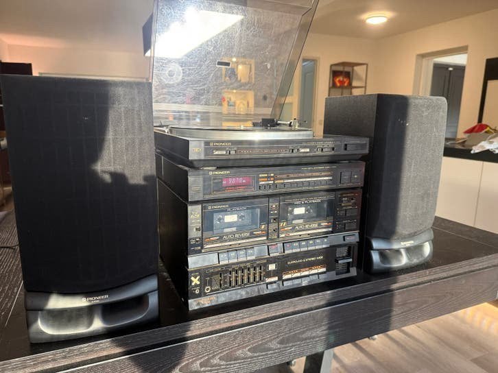 Pioneer Stereotoren met Tuner, LP-speler en Dubbel Cassetted, Ophalen, Gebruikt, Cassettedeck, Losse componenten
