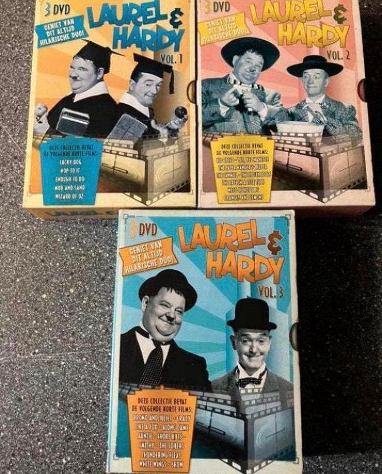 LAUREL & HARDY BOX Vol.1+2+3 (9-Dvd), Alle leeftijden, Ophalen of Verzenden, Zo goed als nieuw, Komedie