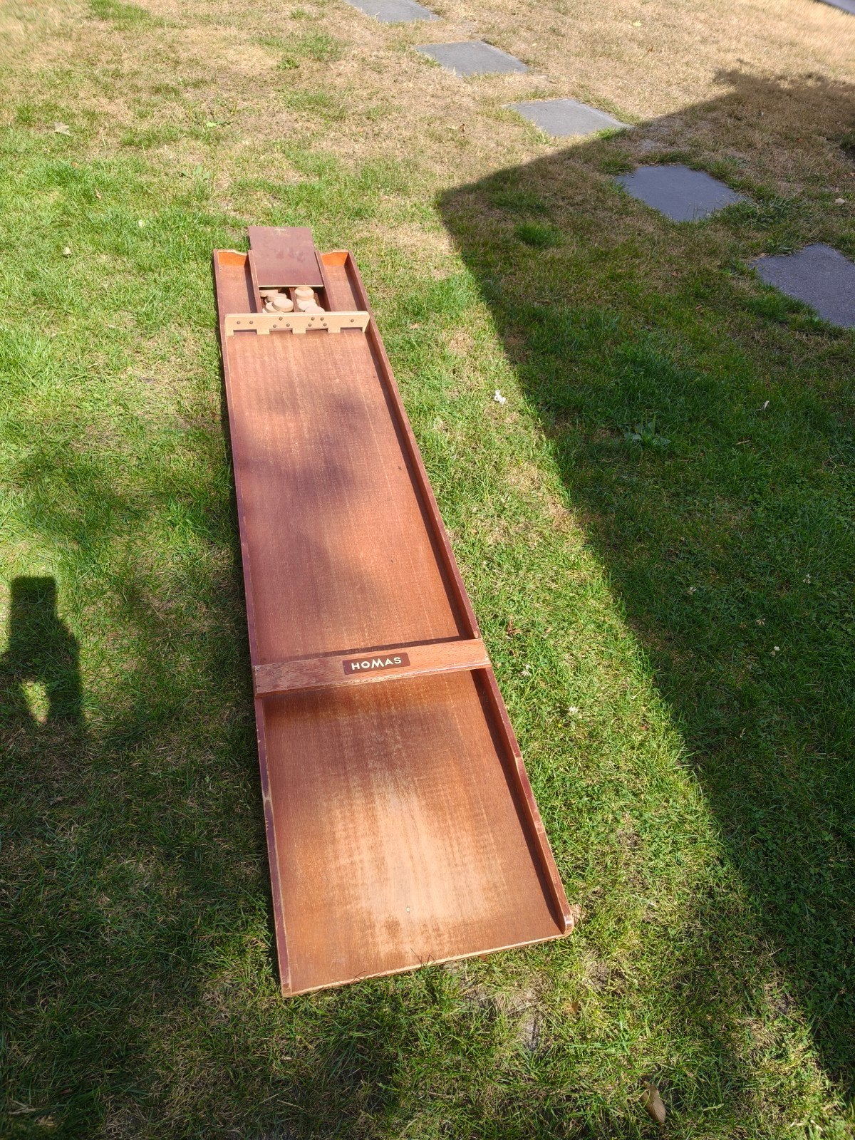 Vintage Hommas Sjoelbak - Klassiek Hollands Spel, Hobby en Vrije tijd, Gezelschapsspellen | Overige, Vijf spelers of meer, Ophalen