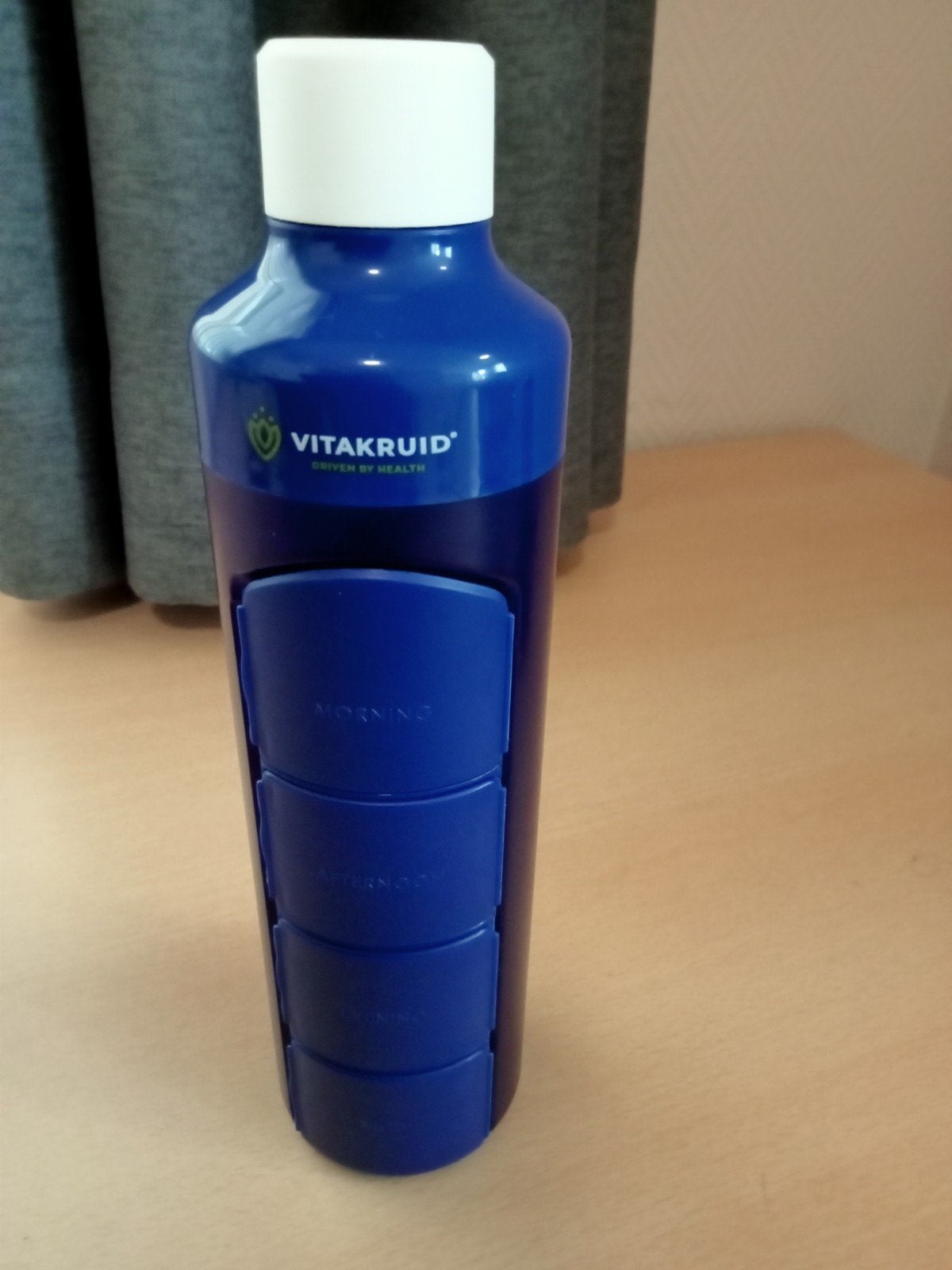 Drinkfles met geïntegreerd medicijn doosje " Vitakruid", Ophalen of Verzenden, Nieuw