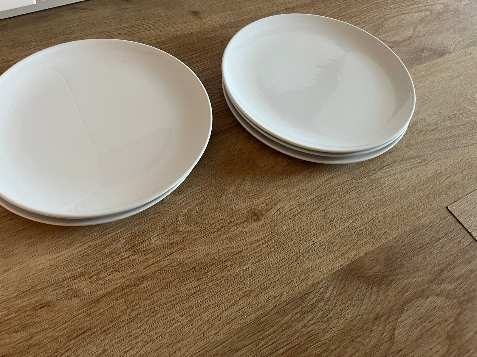 Set van 6 minimalistische dinerborden, Ophalen of Verzenden, Zo goed als nieuw, Modern, Bord(en)
