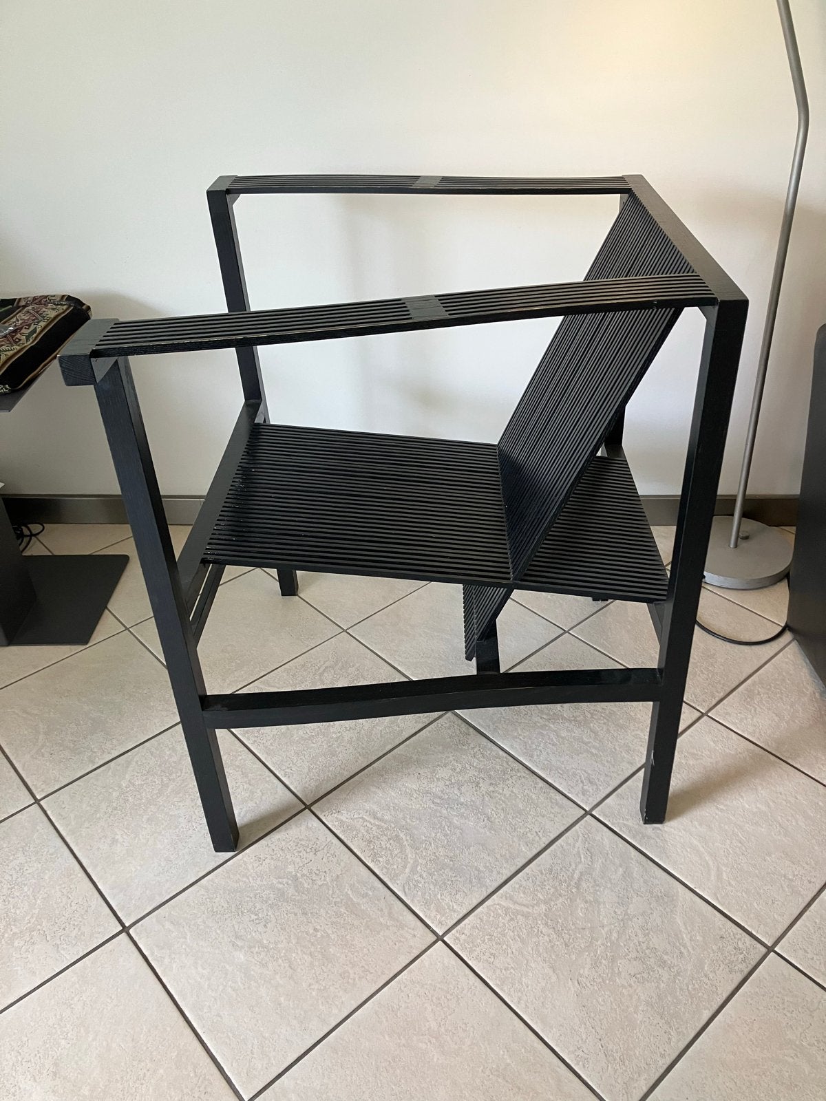 Ruud Jan Kokke Design stoel armchair, Gebruikt, Zwart, Ophalen of Verzenden, Eén
