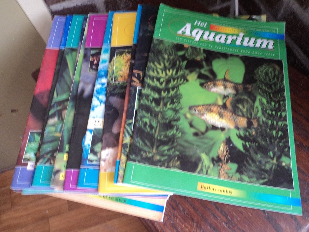 17 Aquarium bladen voor  € 1,-, Ophalen of Verzenden, Gebruikt, Overige typen