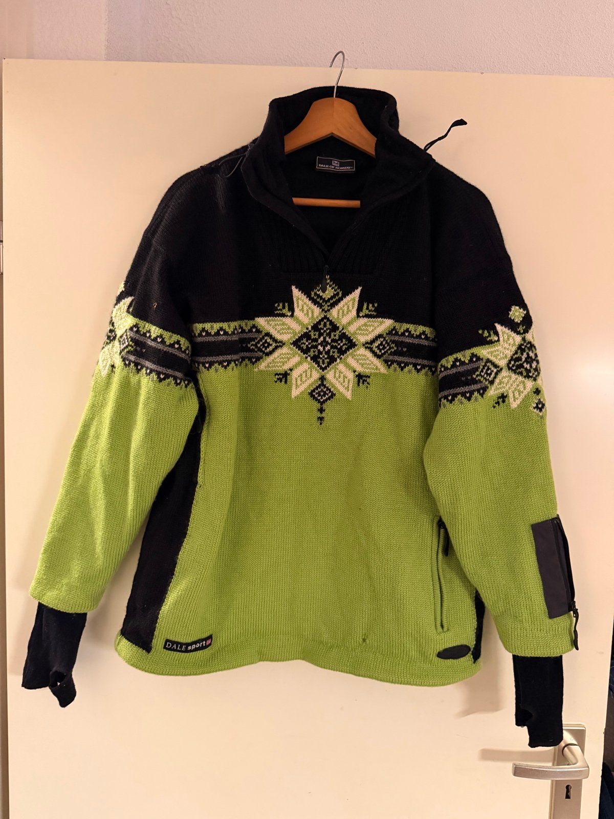 Dale of Norway wollen windstopper trui - Maat M, Ophalen of Verzenden, Gedragen, Maat 48/50 (M), Groen