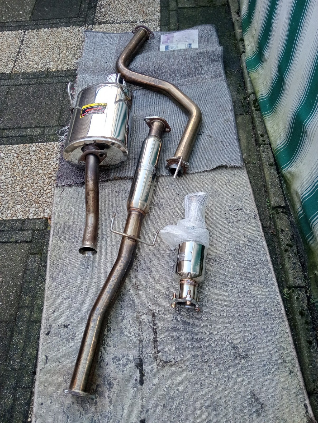 uitlaat systeem (rvs) Civic 3deurs HB, Auto-onderdelen, Ophalen, Gebruikt, Honda