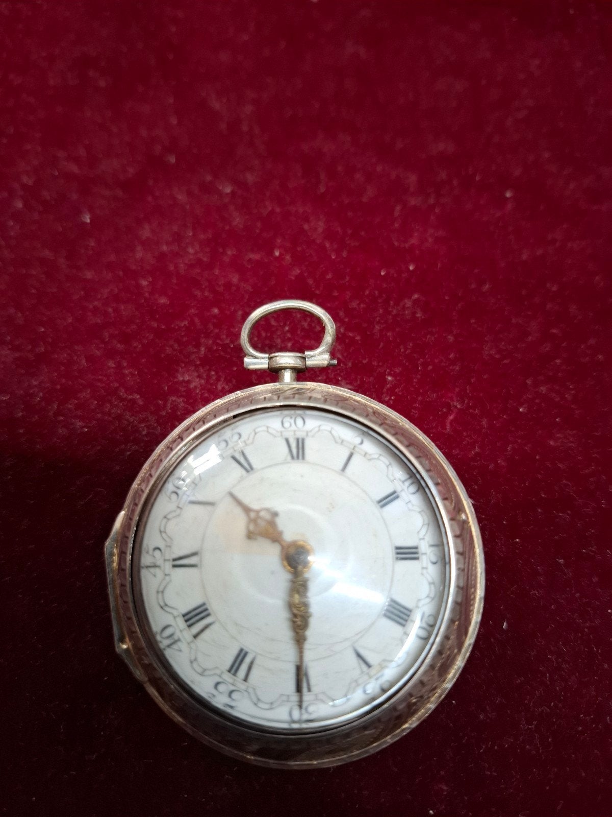 Antiek Zilveren Zakhorloge Samson London (voor 1900), Antiek en Kunst, Ophalen of Verzenden