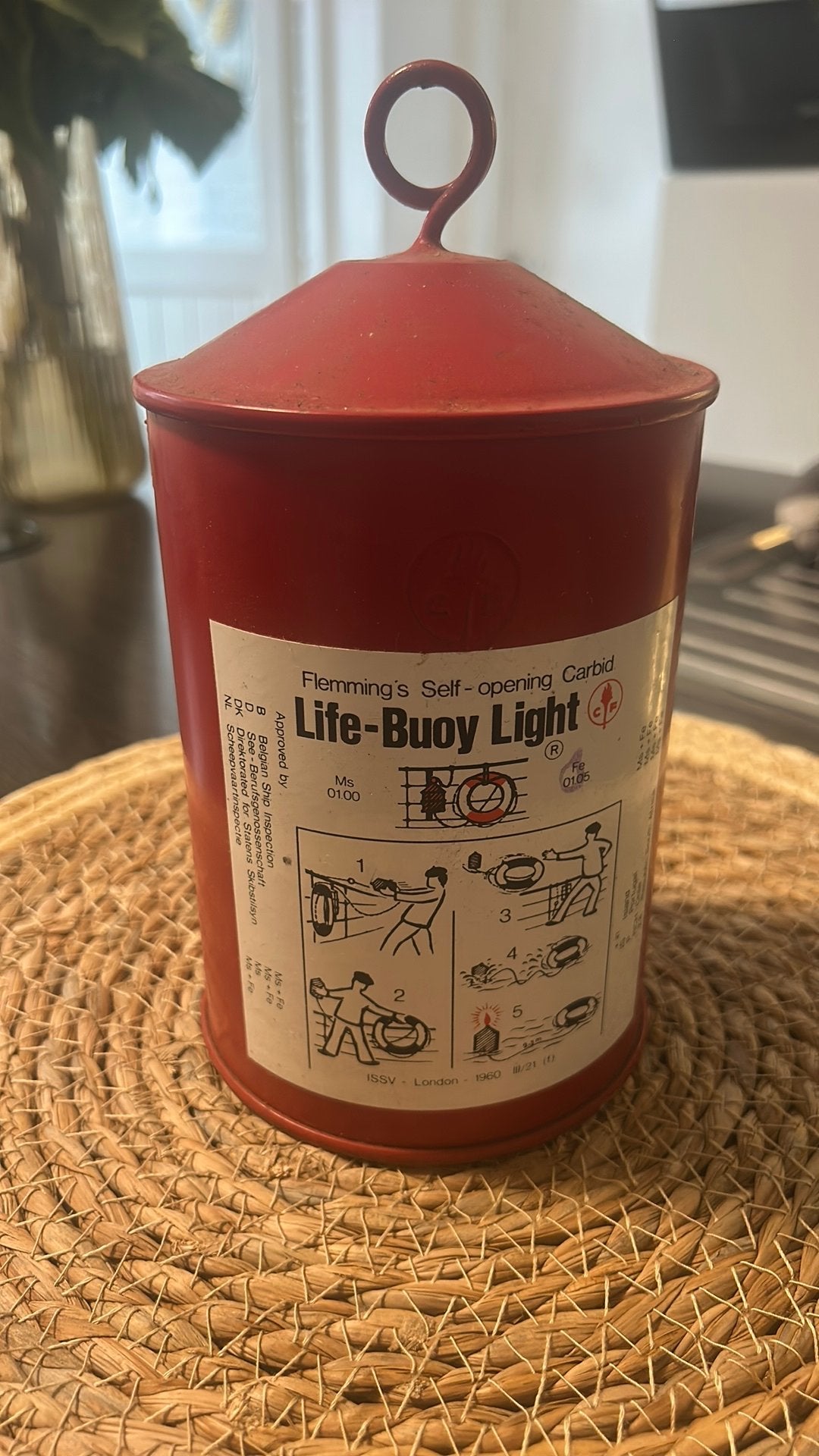 Historische Flemming's Self-opening Carbide Life-Buoy Light, Ophalen of Verzenden