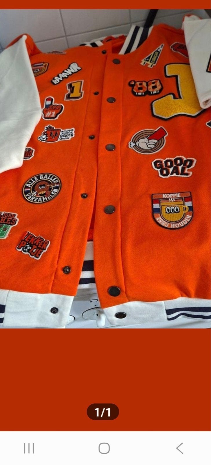 Juichjack met emblemen, Maat XL, Ophalen of Verzenden