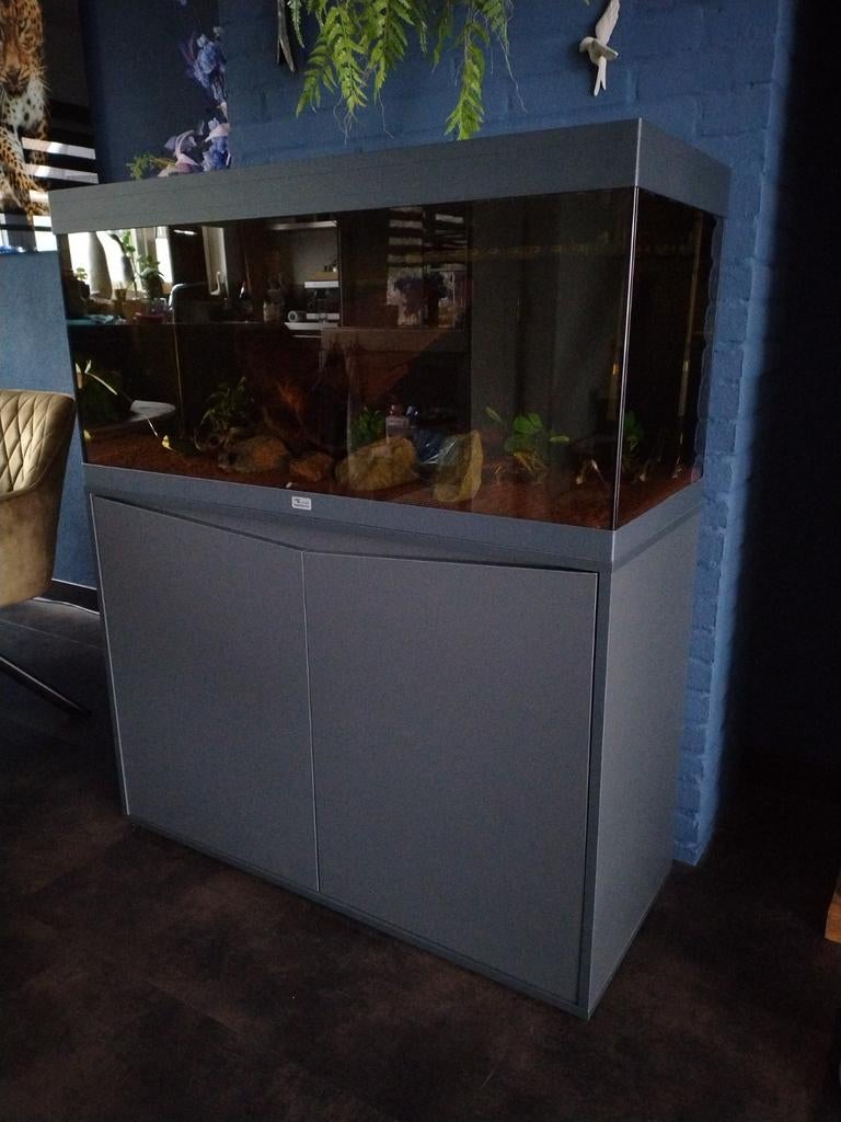 Aquarium aquatlantis antraciet 2024/25 model, Ophalen, Aquatlantis, Zo goed als nieuw, Leeg aquarium