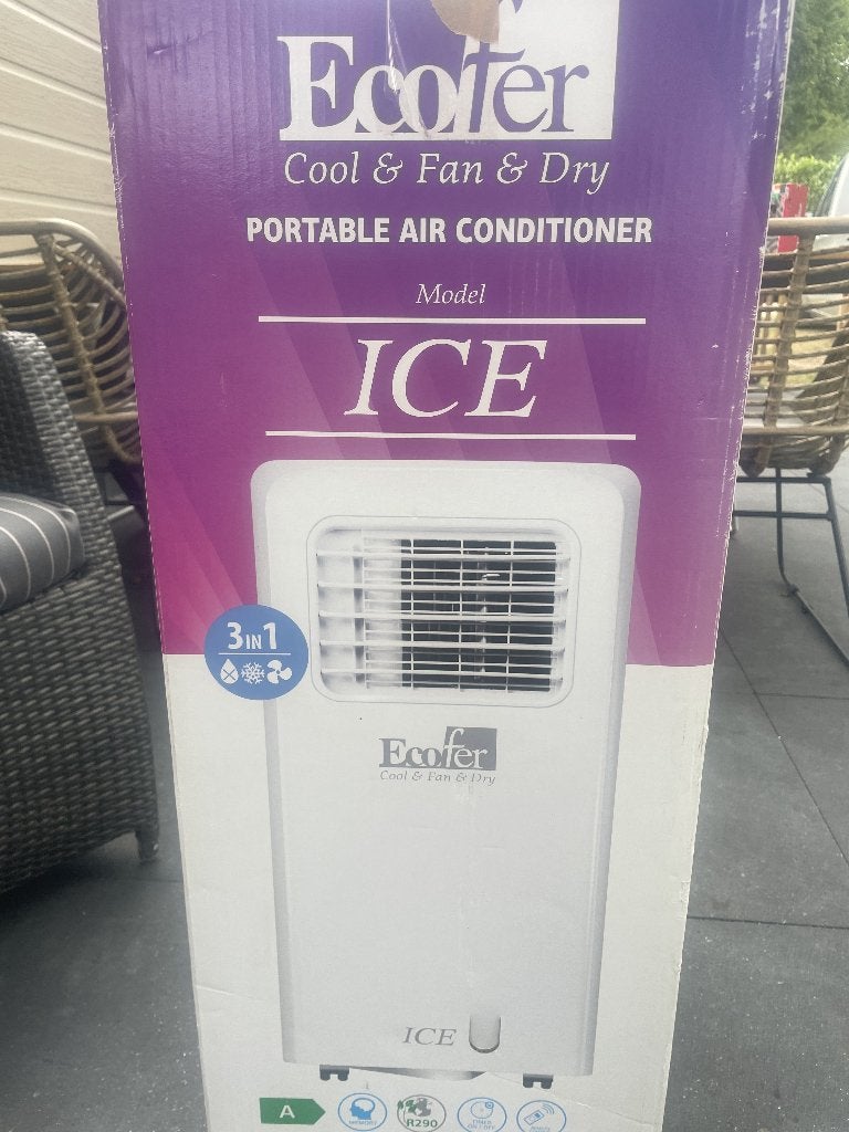 Z.G.A.N. mobile airco met afstb.ecofer koud,warm, ontvocht., Witgoed en Apparatuur, Airco's, Ophalen, Koelen en Ontvochtigen, Timer