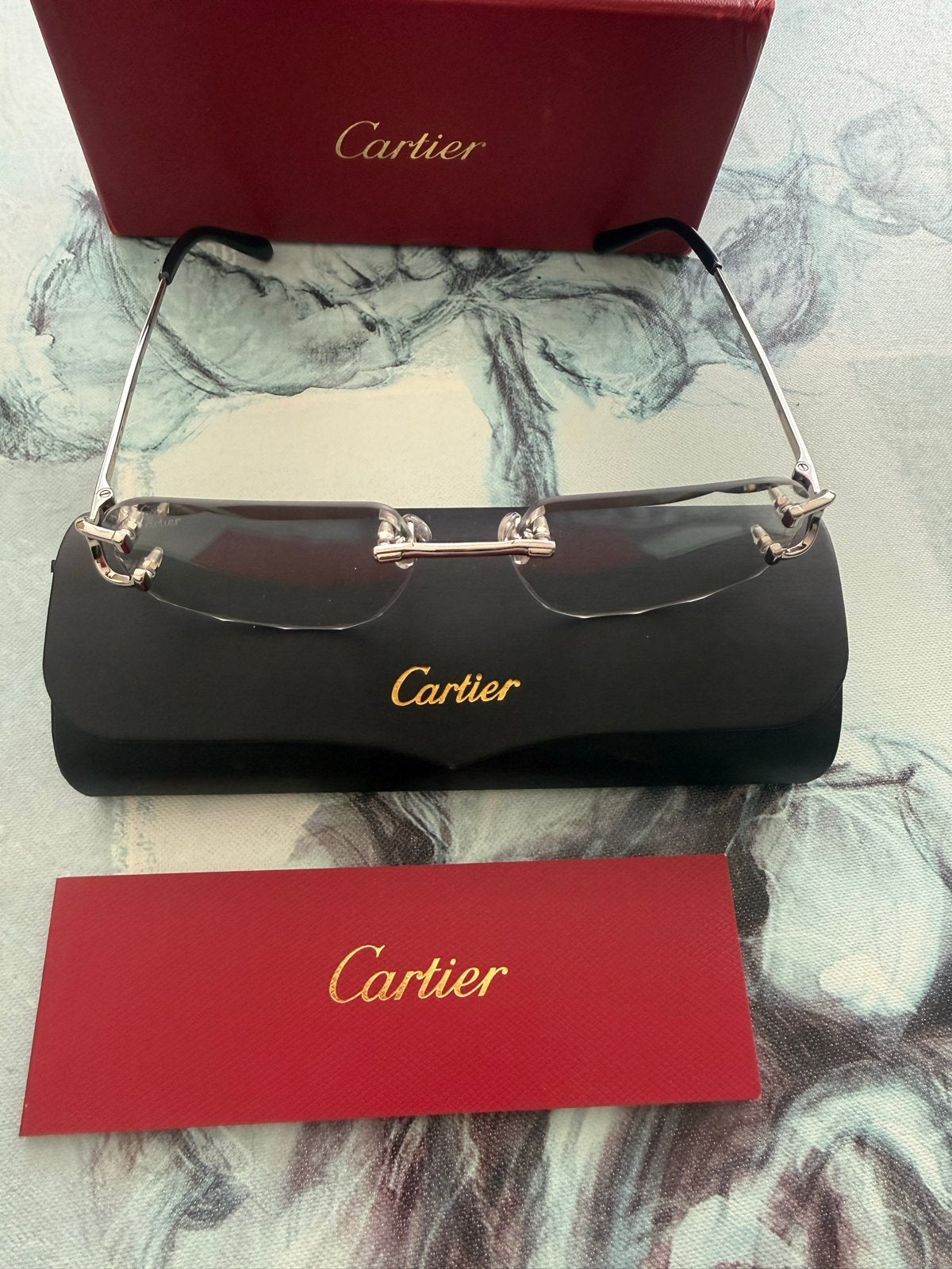 Cartier Brilmontuur - Zilverkleurig, Zo goed als nieuw, Overige merken, Overige kleuren, Ophalen of Verzenden, Zo goed als nieuw