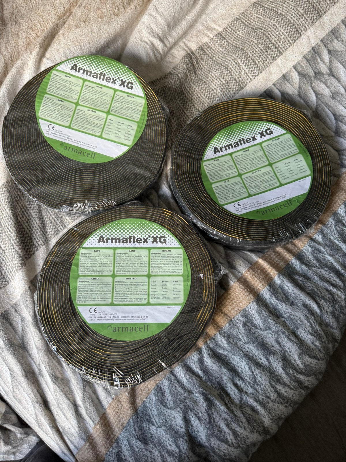 Armaflex xg tape 3 rollen van 15m per stuk, Ophalen, Nieuw, Overige materialen, Minder dan 4 cm