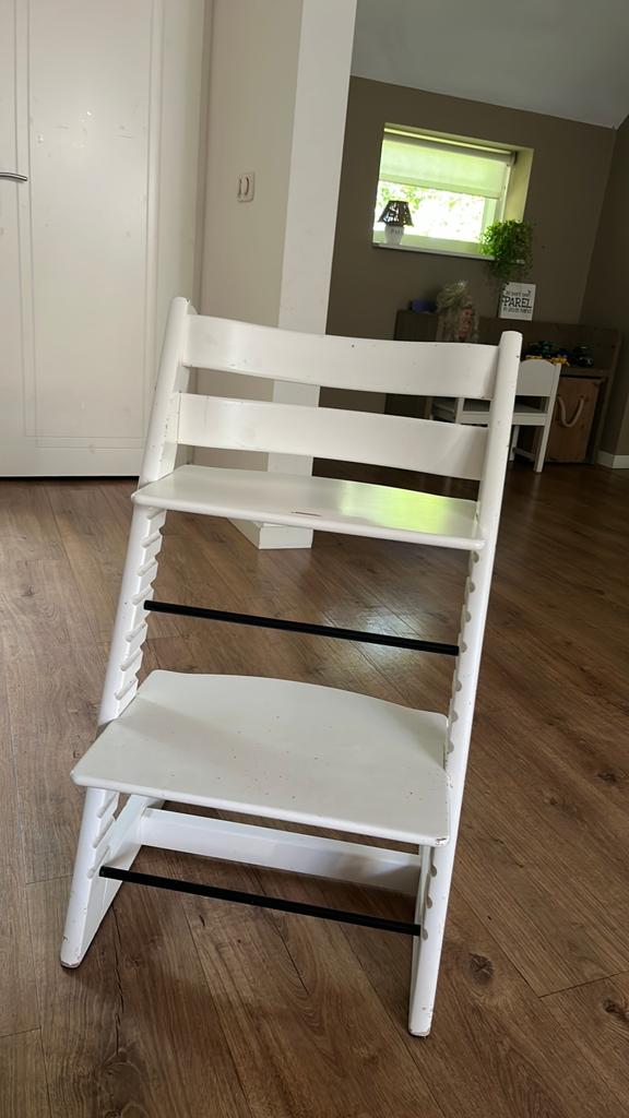 Stokke trip trap met stoelverkleiner, Ophalen of Verzenden, Zo goed als nieuw, Meegroeistoel, Stoelverkleiner