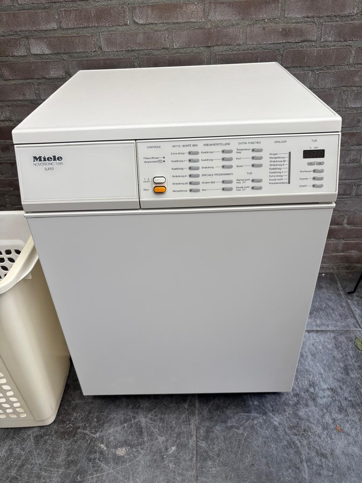 Miele "Novotronic T685 Super" Droger 8kg - Zeer goede staat, Witgoed en Apparatuur, Wasdrogers, Ophalen, Overige typen, 8 tot 10 kg