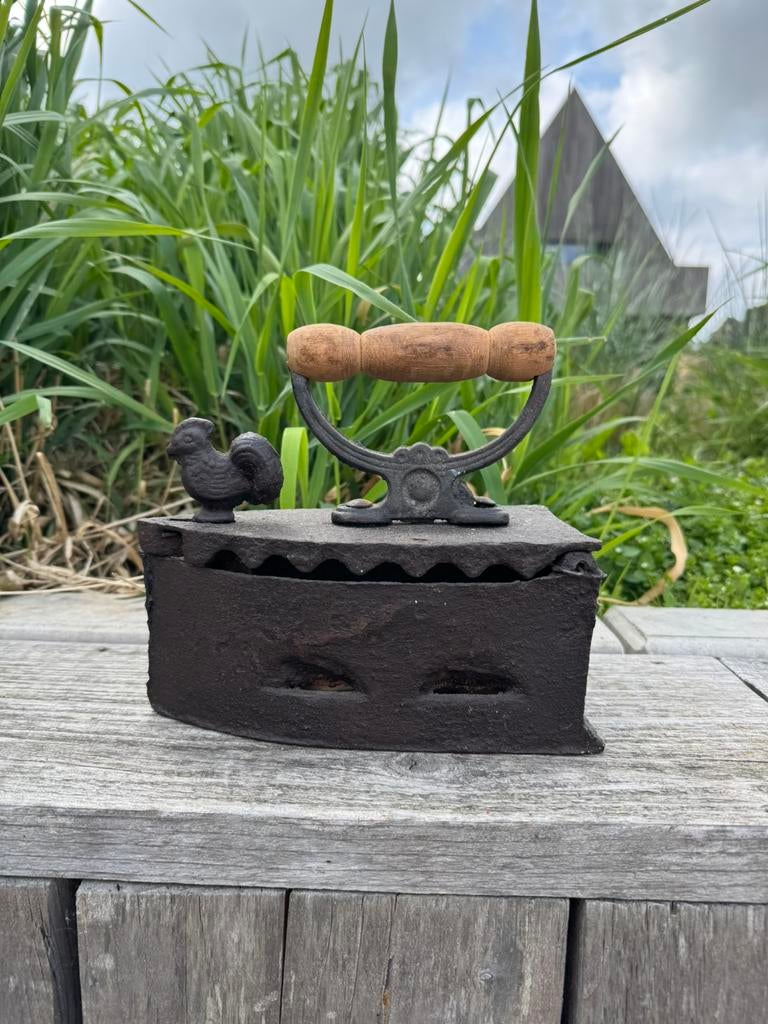 Vintage strijkijzer messing, Ophalen of Verzenden