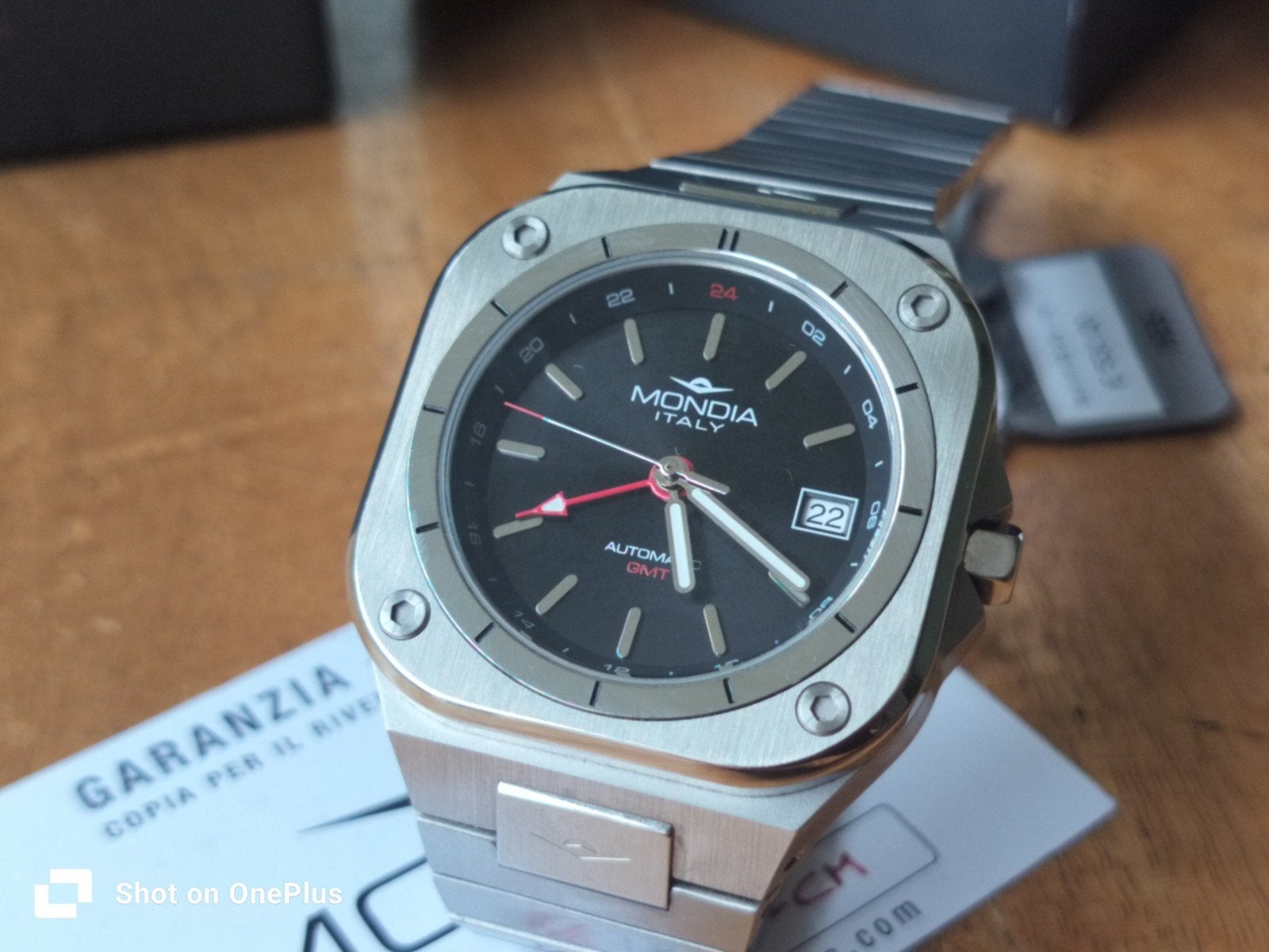 Nieuw Mondia Madison Forma GMT Automatisch Horloge Full-set, Overige merken, Zwart, Nieuw, Ophalen of Verzenden