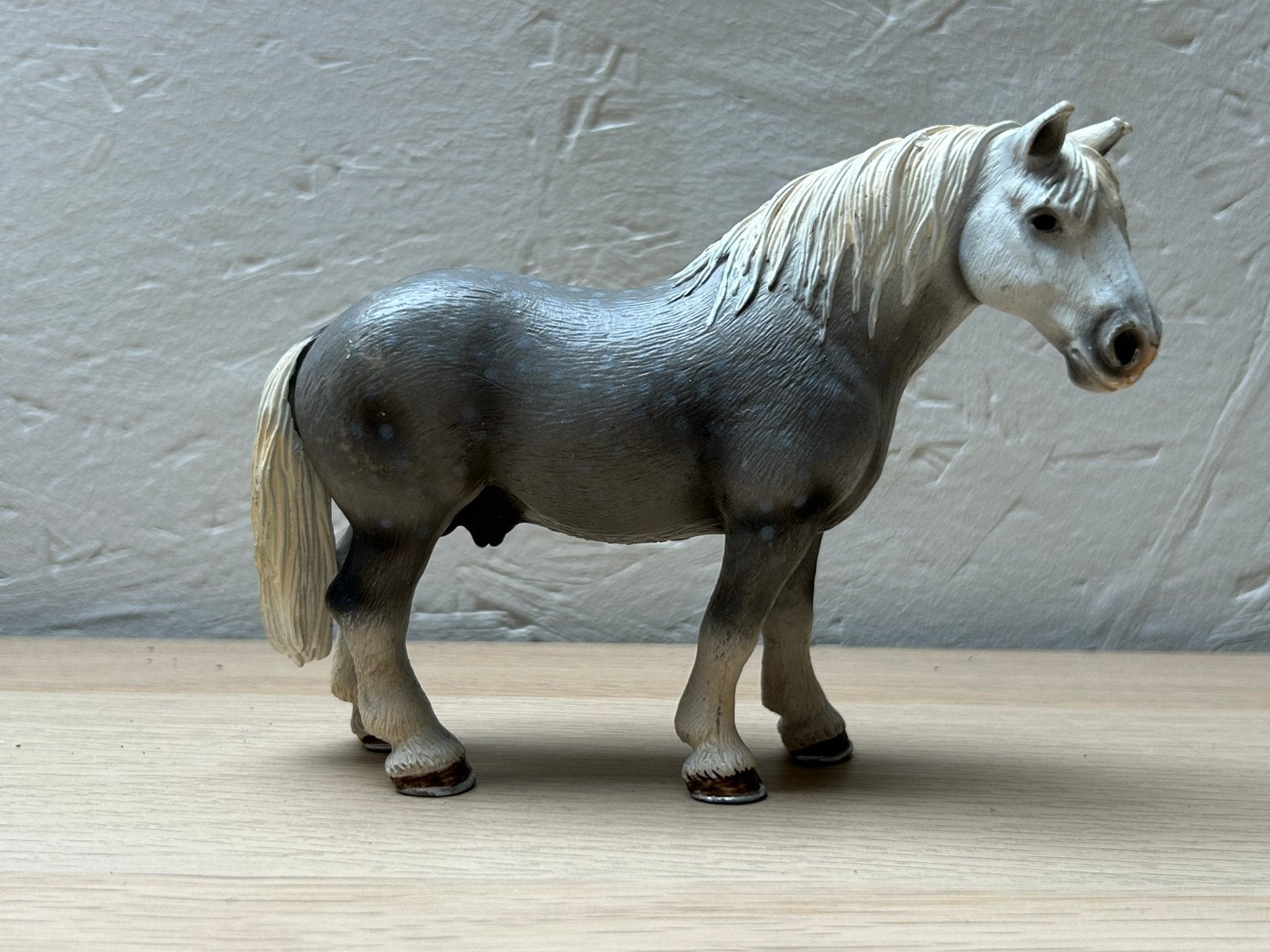 Schleich percheron hengst, Ophalen of Verzenden, Zo goed als nieuw, Paard, Beeldje of Figuurtje
