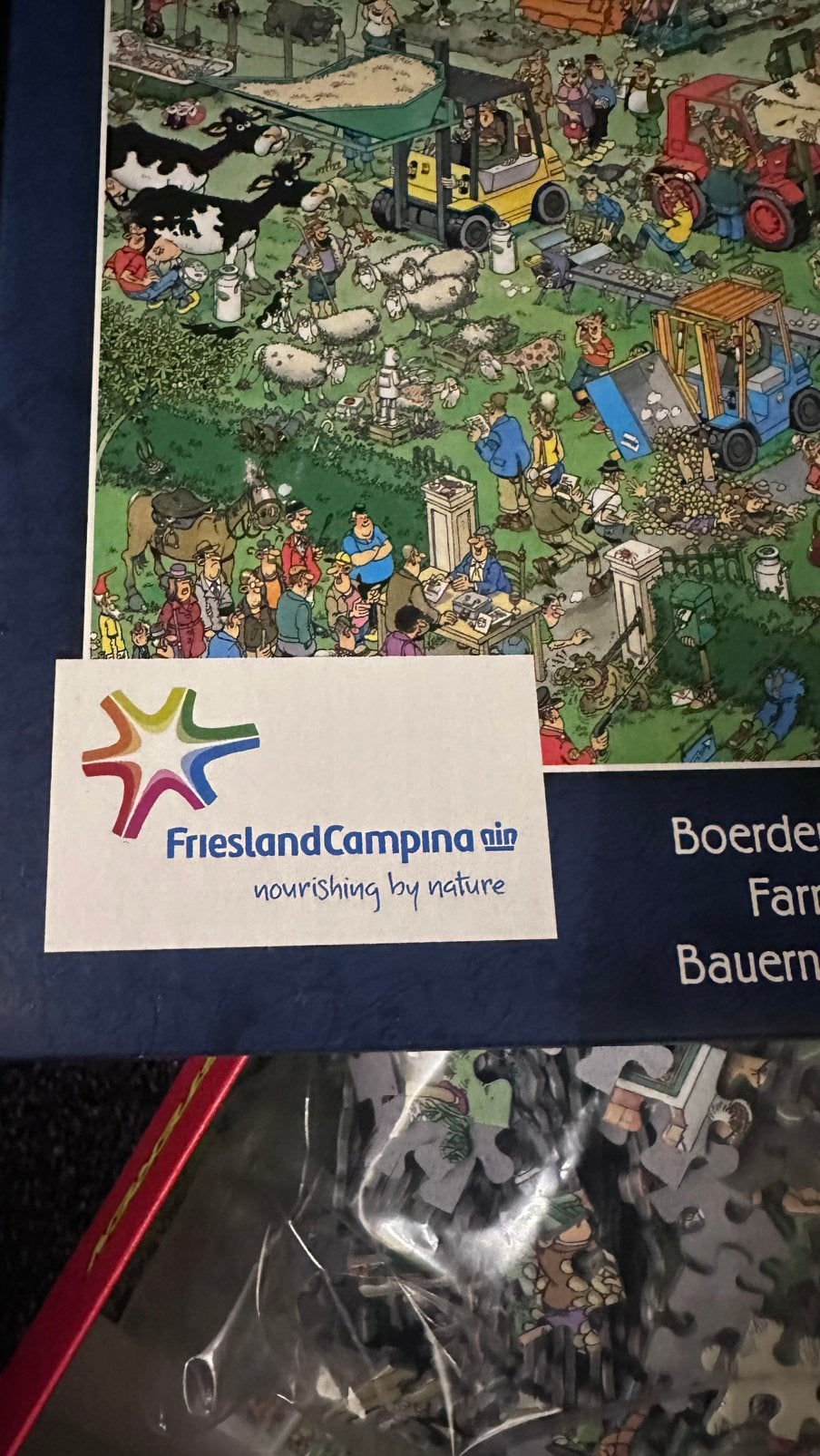 Foto 4 van Jan van Haasteren puzzel FRIESLAND CAMPINA BOERDERIJ BEZOEK