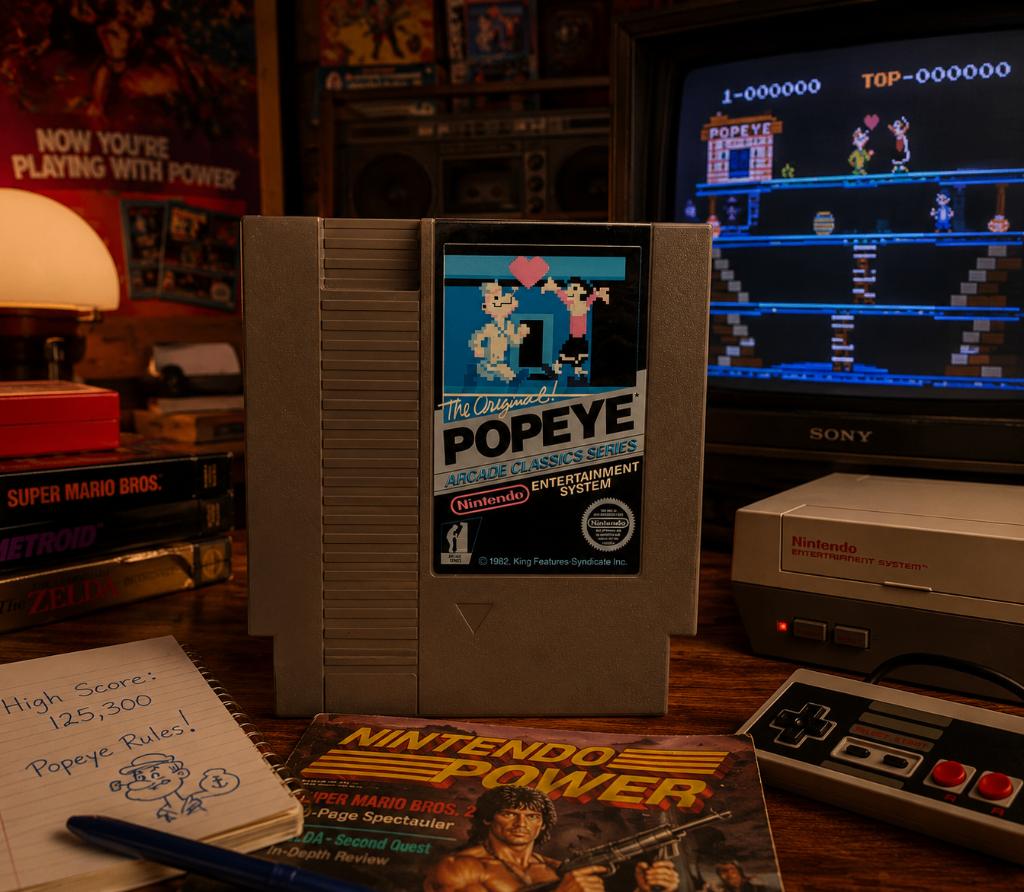 NES - Popeye - Cart Getest, Avontuur en Actie, Gebruikt, 1 speler, Ophalen of Verzenden