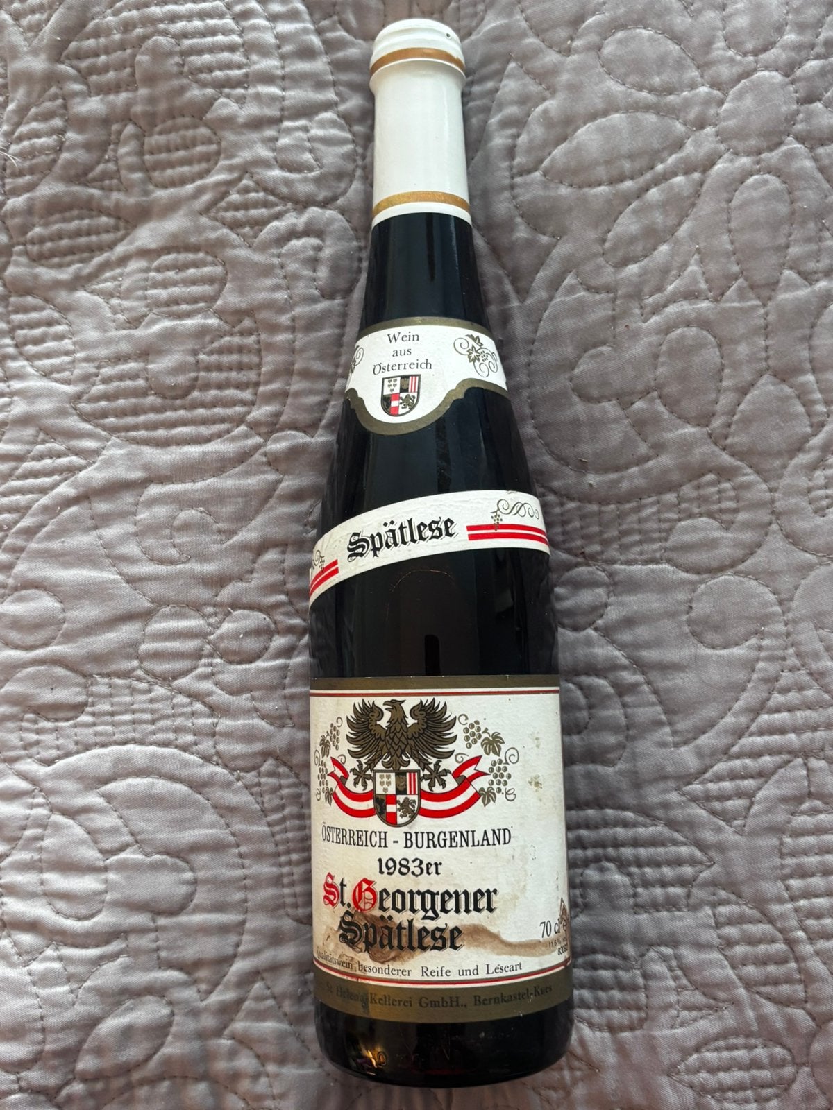 St.Georgener Spätlese 1983, Overige gebieden, Nieuw, Ophalen of Verzenden, Witte wijn