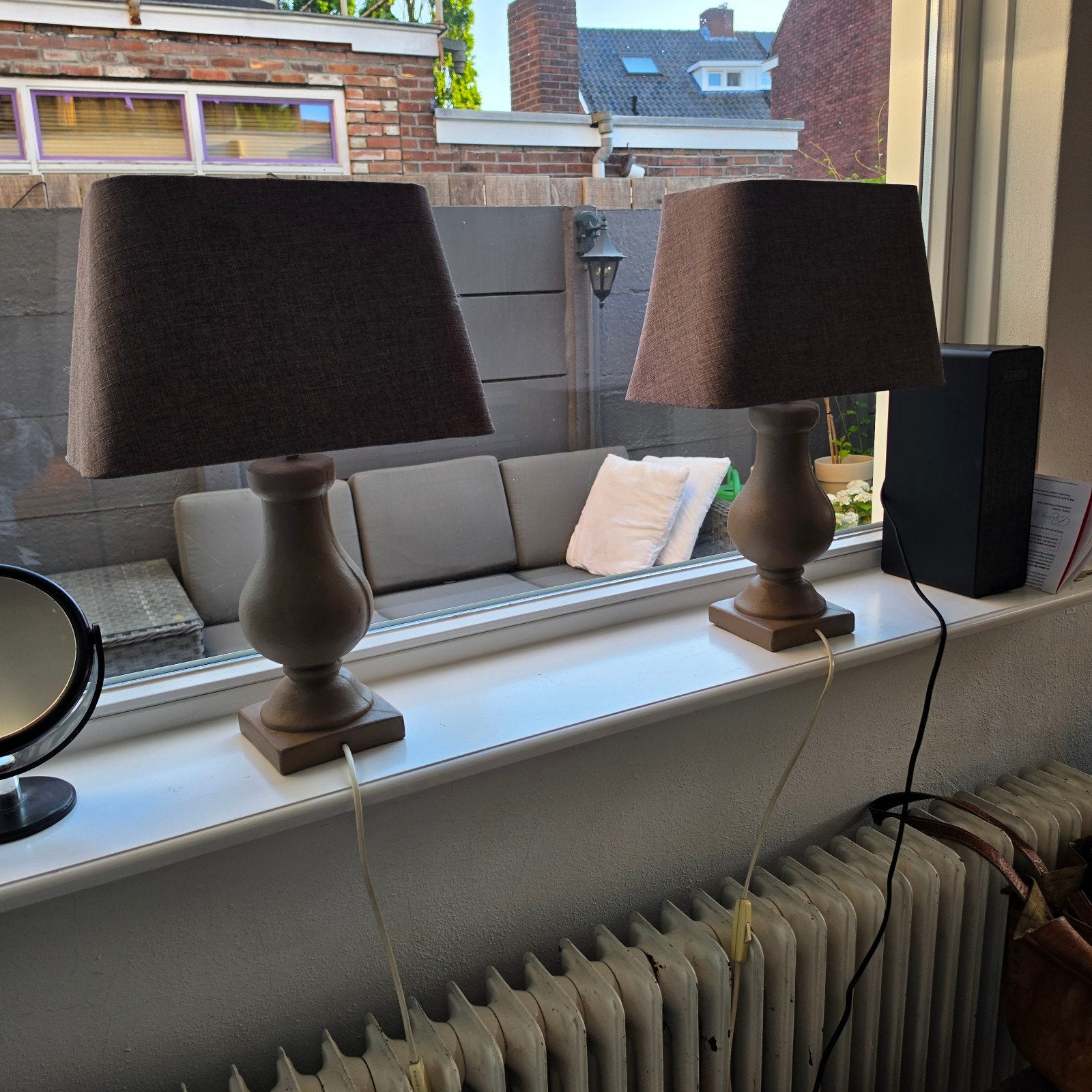 Schemerlampen, Met schakelaar, Gebruikt, Ophalen of Verzenden, Bruin