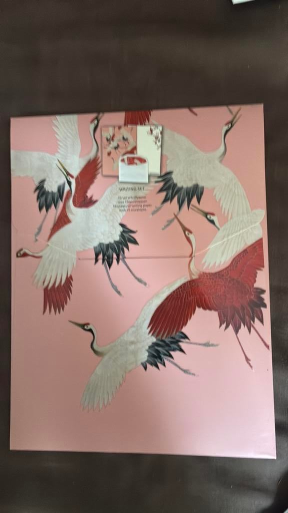 Schrijfset kraanvogel Bekking Blitz, Ophalen of Verzenden
