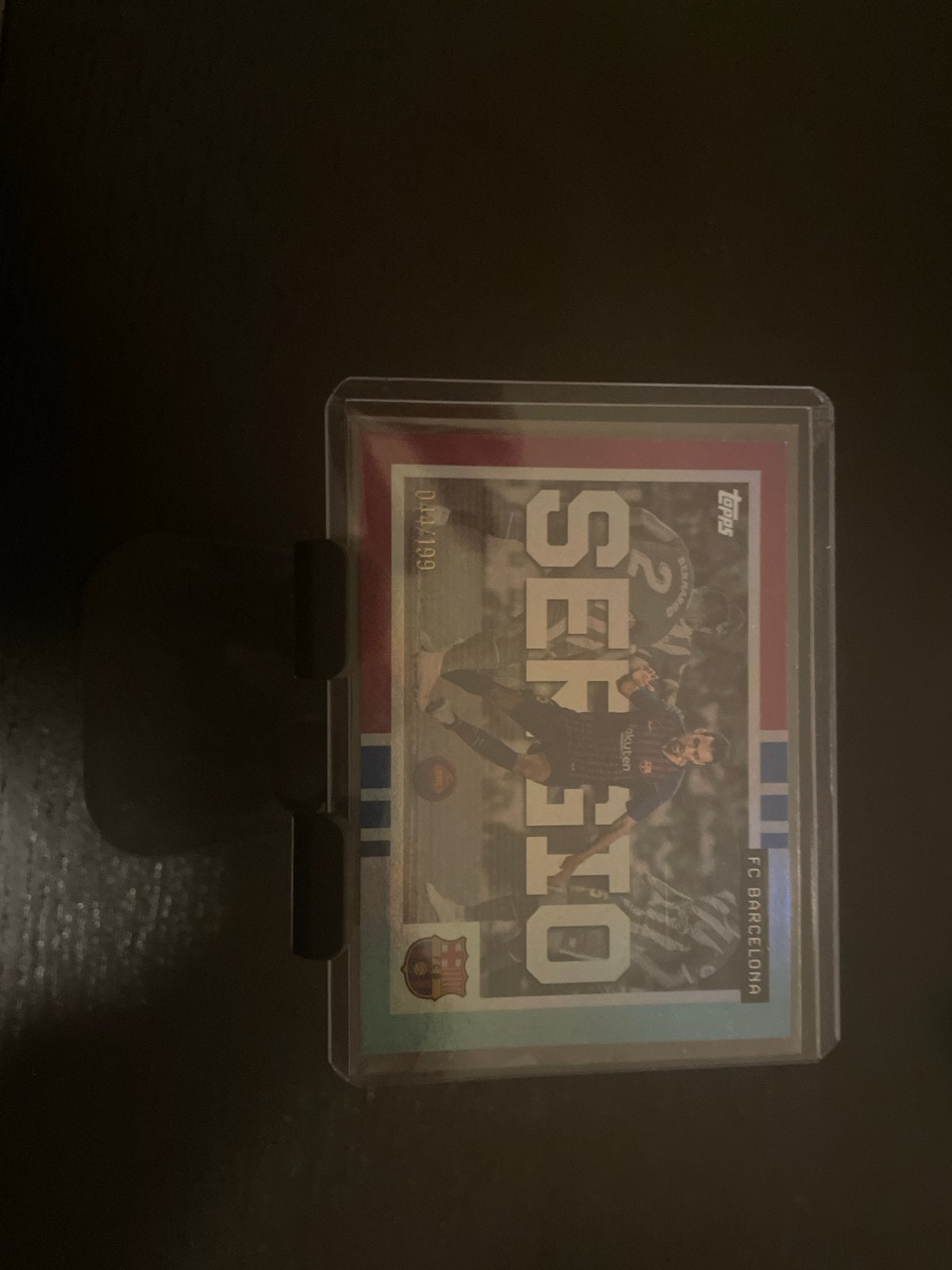 Topps FC Barcelona Sergio Busquets Spelerskaart, Ophalen of Verzenden, Zo goed als nieuw, Buitenlandse clubs, Spelerskaart