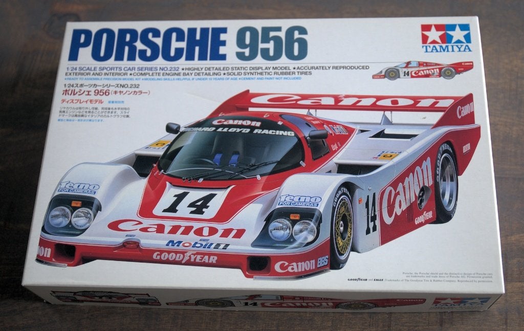 Tamiya Porsche 956 Canon 1:24 modelbouw kit, Hobby en Vrije tijd, Modelbouw | Auto's en Voertuigen, Auto, 1:32 tot 1:50, Nieuw