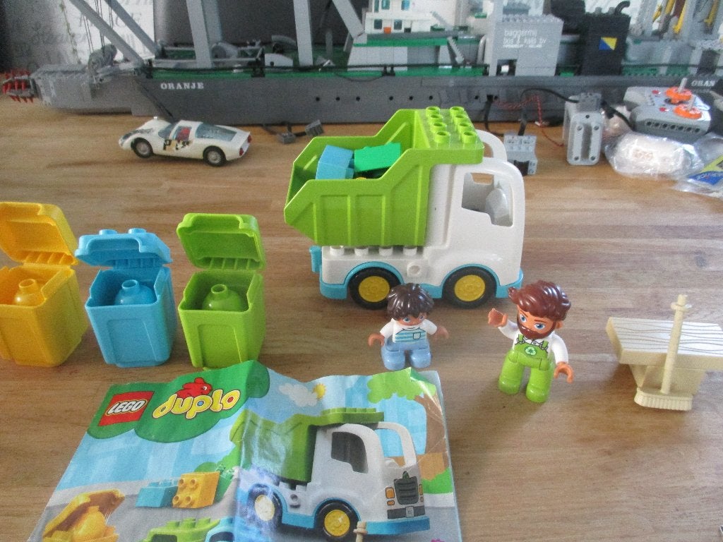 duplo vuilnis en recyclingset, Kinderen en Baby's, Gebruikt, Overige thema's, Ophalen of Verzenden, Compleet