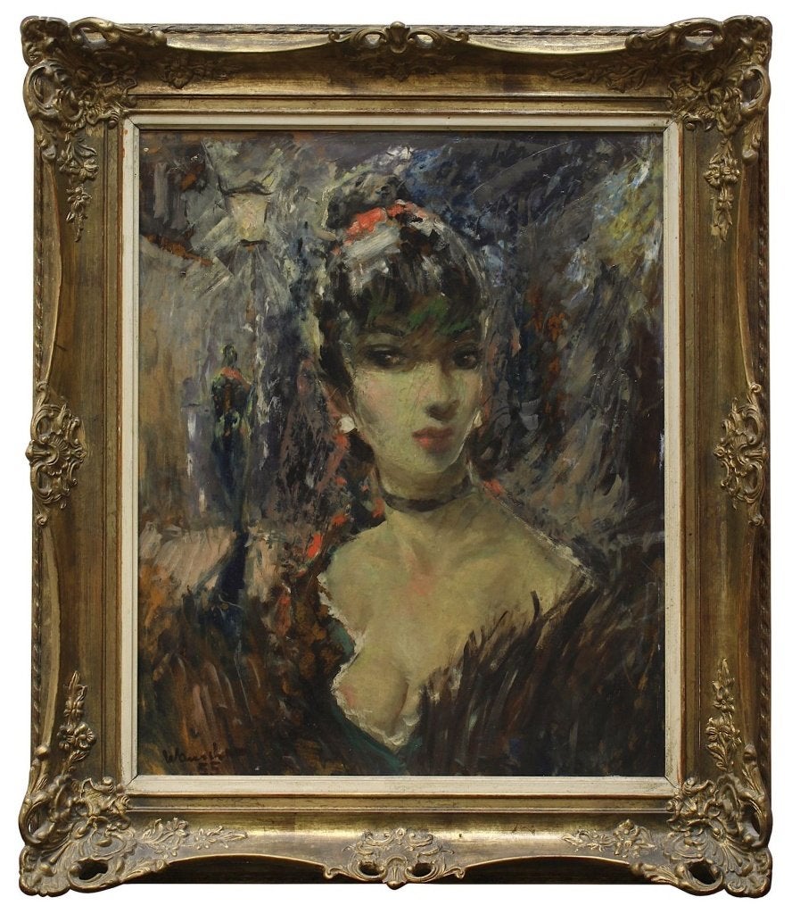 PORTRET van een prostituee==Helmut Wanschap 1911-1987, Antiek en Kunst, Ophalen