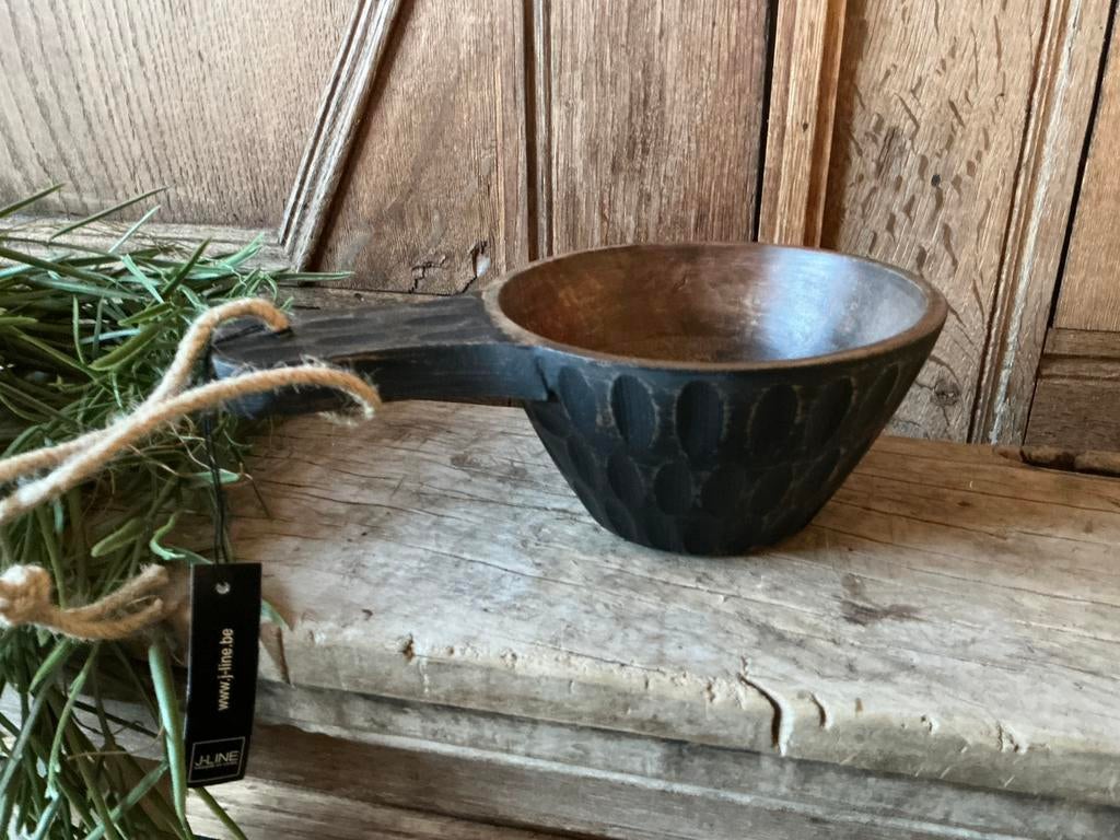 NIEUW mooie houten schep schaal, Ophalen of Verzenden, Nieuw, Hout