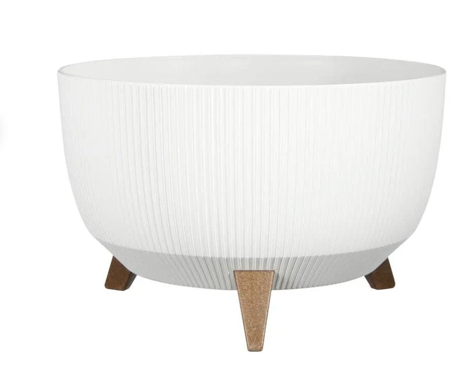Mica pot - H20,5 x Ø40 cm - Wit, Ophalen, Kunststof, Rond, Zo goed als nieuw