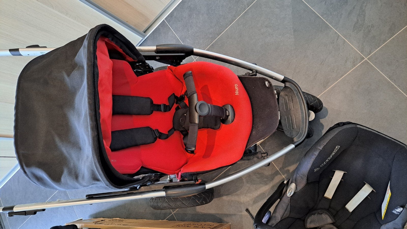 Complete Maxi-Cosi mura 3 set, Kinderen en Baby's, Kinderwagens en Combinaties, Ophalen, Gebruikt, Verstelbare duwstang, Combiwagen