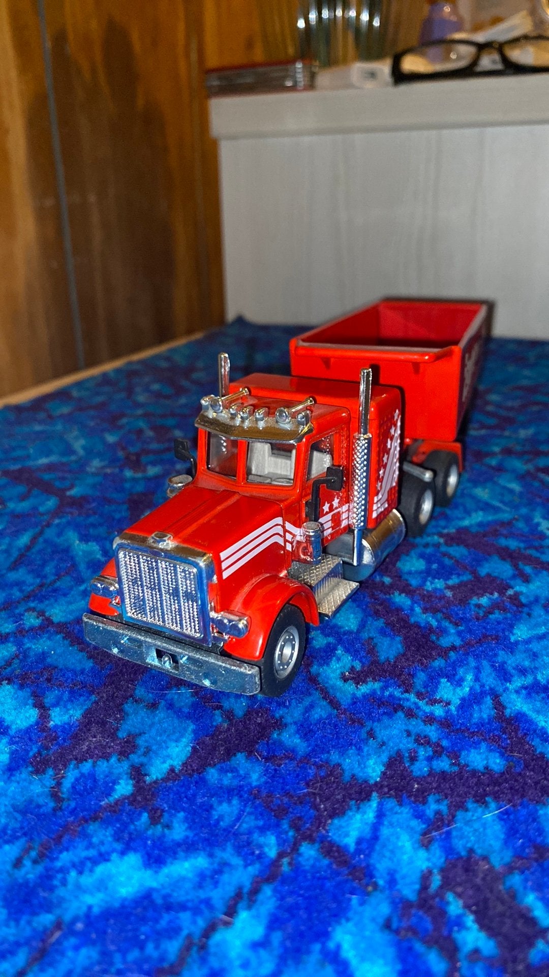 Peterbilt fischer, Ophalen of Verzenden, Zo goed als nieuw, Bus of Vrachtwagen, SIKU