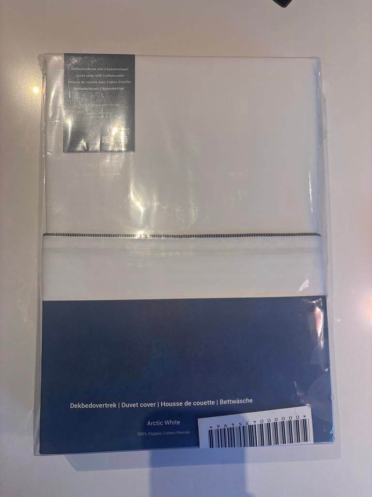 Nieuw Auping Dekbedovertrek 240x200/220 - Wit met randje, Wit, Dekbedovertrek, Ophalen of Verzenden, Nieuw