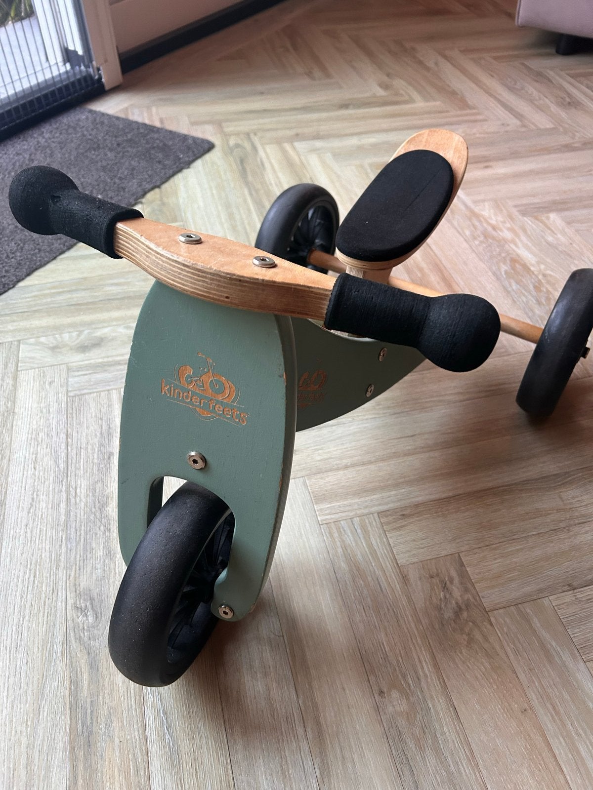 Kinderfeets Tiny Tot Plus 2-in-1 Loopfiets - Groen, Ophalen, Gebruikt, Loopfiets