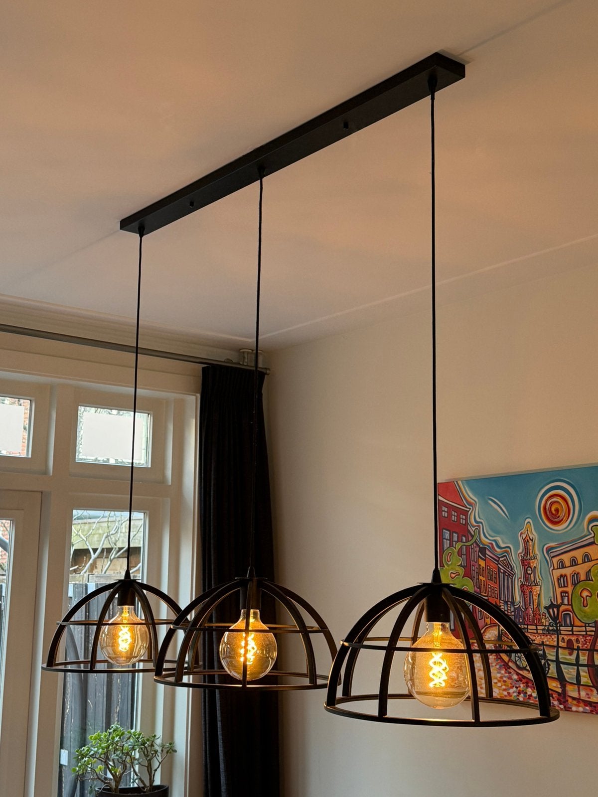 Lucide Dikra industriele lamp voor boven eettafel, Ophalen, Zo goed als nieuw