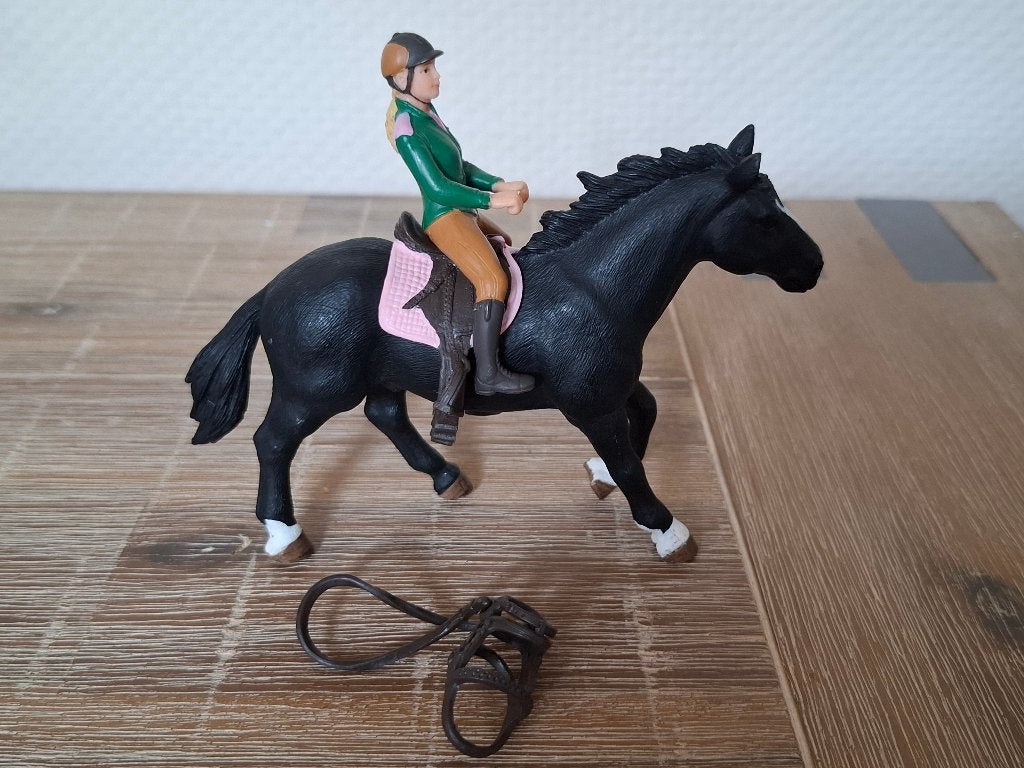 Schleich 42389 -1  ruiter met paard uit rijschool set, Ophalen of Verzenden, Zo goed als nieuw