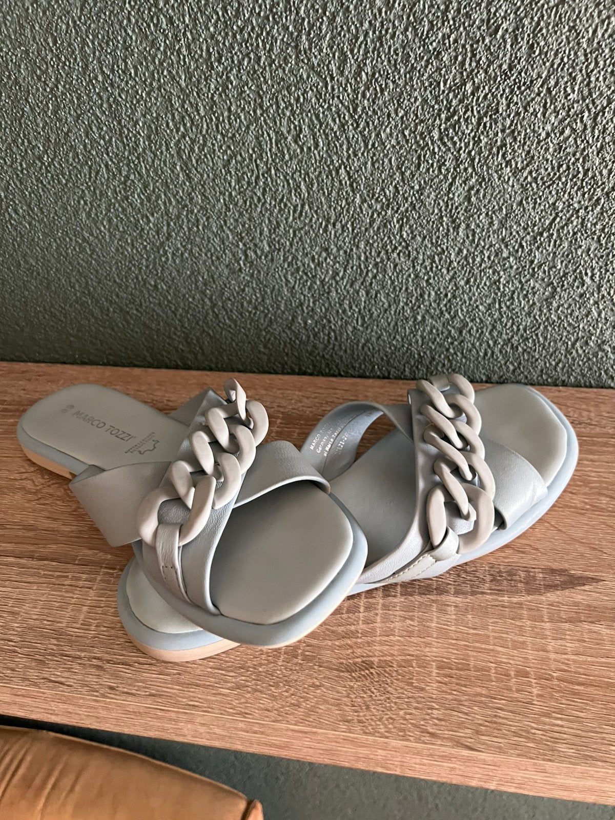 Marco Tozzi Lichtblauwe Zomerslipper - Maat 39, Ophalen of Verzenden, Nieuw, Blauw, Slippers