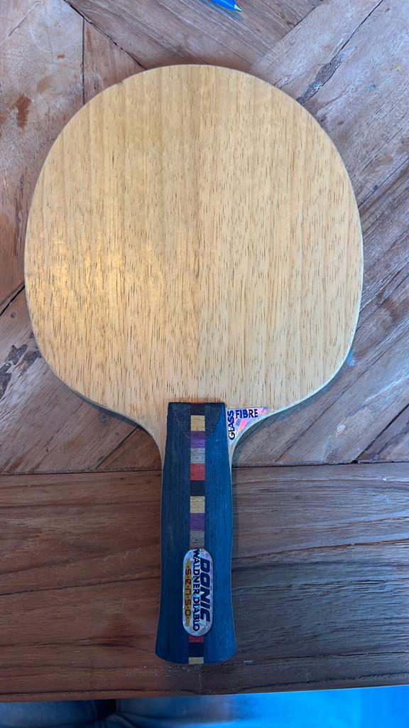 Donic Waldner Legend Carbon Tafeltennisbatje, Sport en Fitness, Tafeltennis, Ophalen of Verzenden, Zo goed als nieuw, Net, Batje(s) of Balletje(s)
